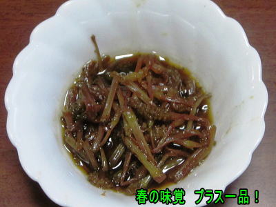 土筆のおかず